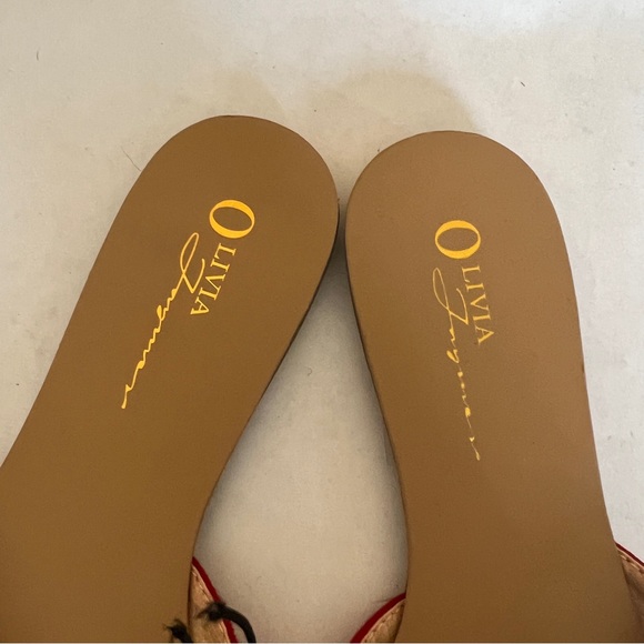 Olivia Ferguson  Lassie  red sandals size 7.5 - Picture 6 of 9